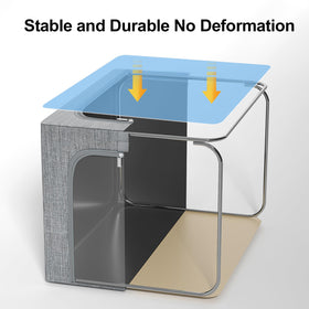 GoMaihe 40L bin front window view for quick item identification