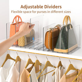 GoMaihe adjustable dividers enable customizable spacing to fit varied handbags.