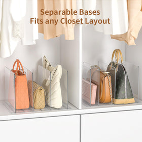 GoMaihe bag display upright keeps purses accessible and visible.