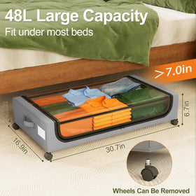 GoMaihe drawer storage with clear window for quick item view