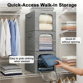 GoMaihe dual-access zipper 40L bin for easy retrieval