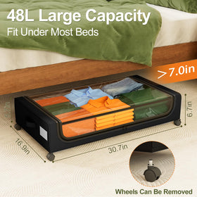 GoMaihe under bed storage featuring a durable metal frame for long-lasting use