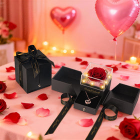 GOMALL light-up rose pendant—ideal for anniversaries or Valentine’s Day
