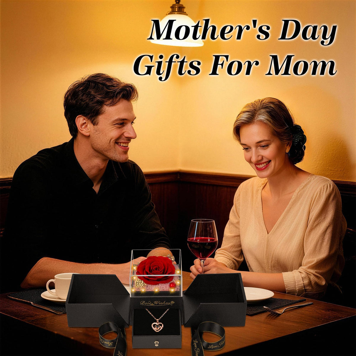 GOMALL preserved rose gift box, maintenance-free keepsake