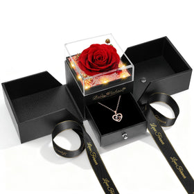 GOMALL preserved rose with necklace and light—perfect mom-friendly Mother's Day gift