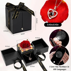GOMALL rose and necklace set—long-lasting keepsake with elegant design