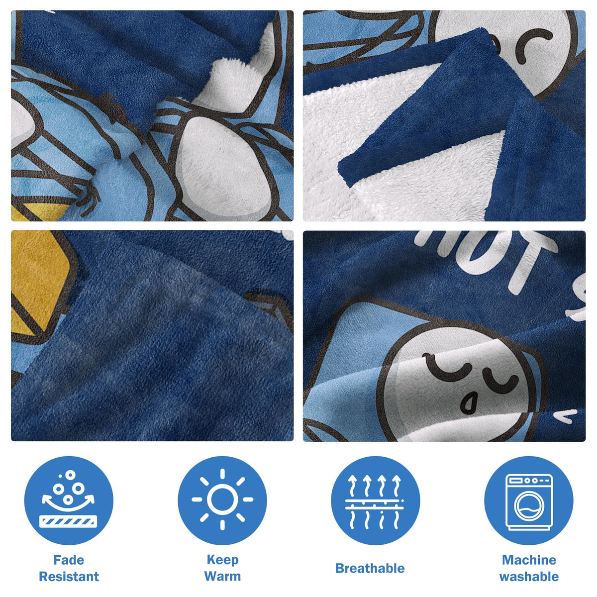GoMelley 60x50 inches blanket on couch, perfect TV time wrap