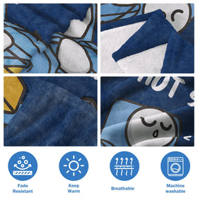 GoMelley 60x50 inches blanket on couch, perfect TV time wrap