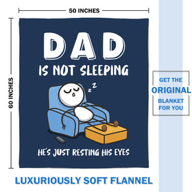 GoMelley durable machine washable blanket, daily use for Dad