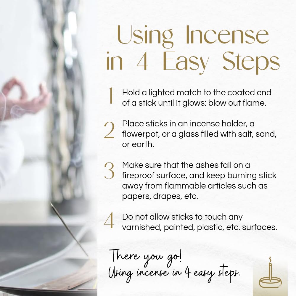 Gonesh Classic No. 4 incense sticks deliver soothing aroma for yoga and relaxation.