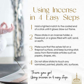 Gonesh Classic No. 4 incense sticks deliver soothing aroma for yoga and relaxation.