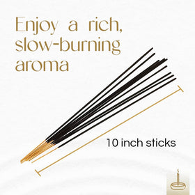 Gonesh Extra Rich Jasmine incense sticks bloom with floral sweetness.