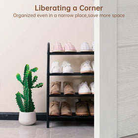 Gonfoam shoe rack capacity supporting up to 16 pairs of shoes