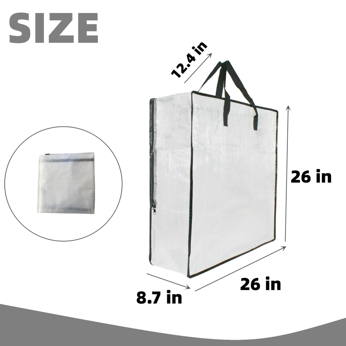 GONGKANGYUAN clear storage bags allow a quick view of contents for efficient packing.