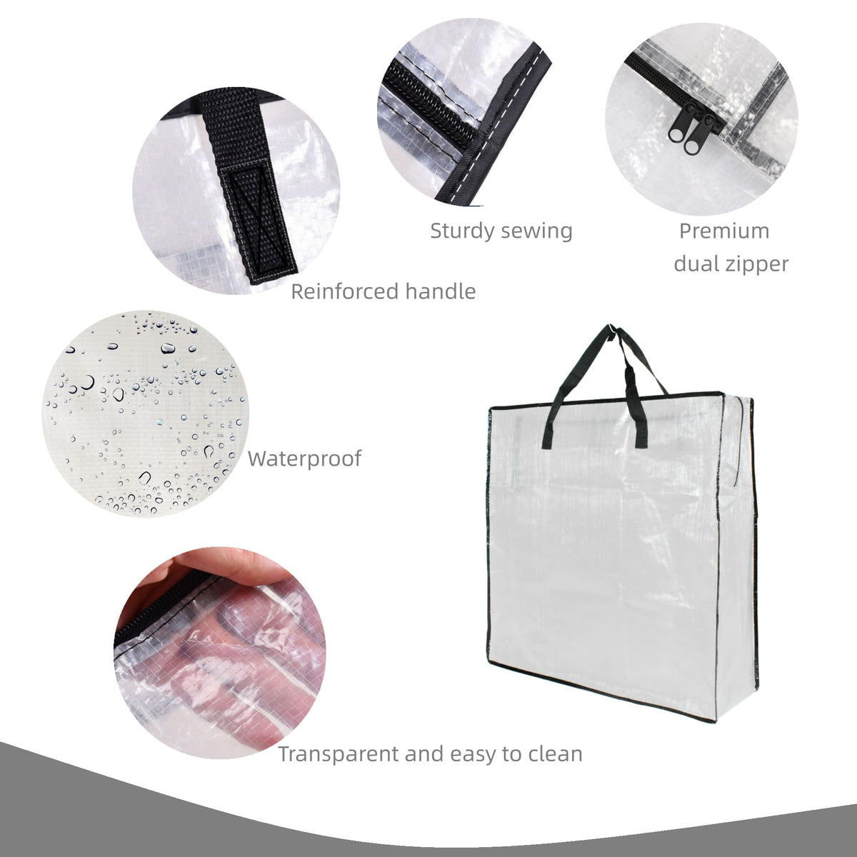GONGKANGYUAN storage bag with handles ready for moving and carrying.