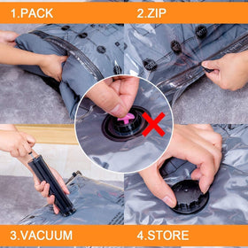 GONGSHI vacuum bags medium size organizes outfits for travel.