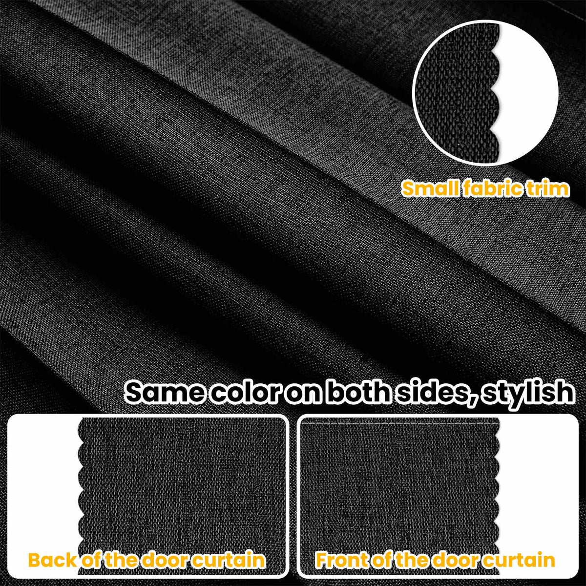 Gonnrly blackout curtain blocks light and privacy in rooms.