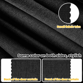 Gonnrly blackout curtain blocks light and privacy in rooms.