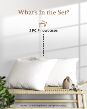 Good Sleep Bedding two-pack pillowcases displayed for hotel-grade quality