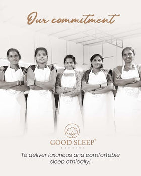 Good Sleep Bedding neat hem ensuring secure pillow fit