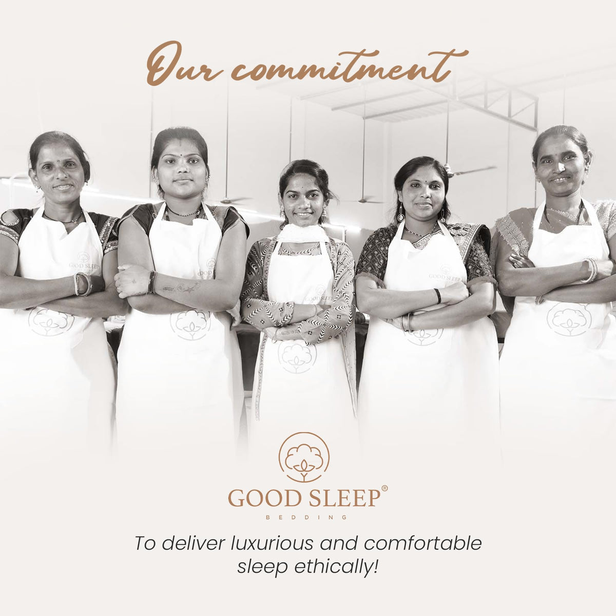 Good Sleep Bedding bed on white sheet setup illustrating hotel-style luxury at home.