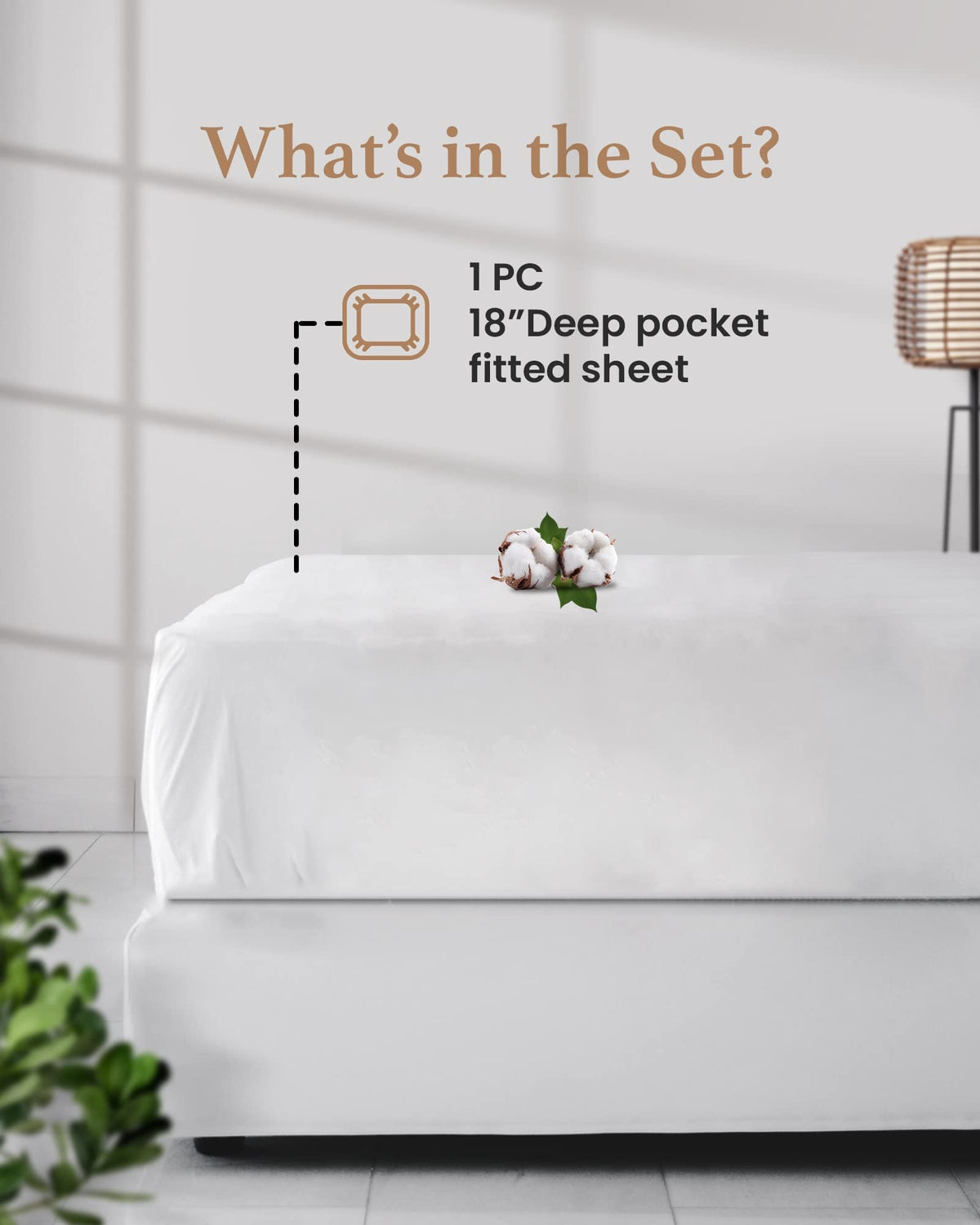 Good Sleep Bedding deep-pocket 16-inch California King fitted sheet demonstrates secure mattress grip.