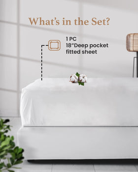 Good Sleep Bedding deep-pocket 16-inch California King fitted sheet demonstrates secure mattress grip.