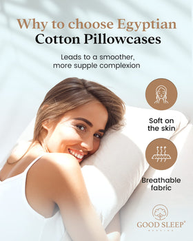 Close-up of Good Sleep Bedding sateen fabric highlighting silky Egyptian cotton texture