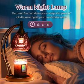 GOODBUY candle warmer lamp two-bulbs design ensures even melting and stronger scent
