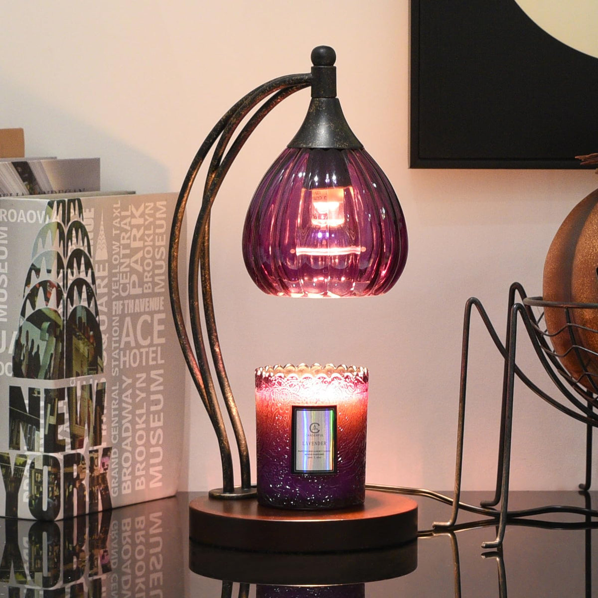 GOODBUY candle warmer lamp timer-dimmer shows easy control for timed fragrance release