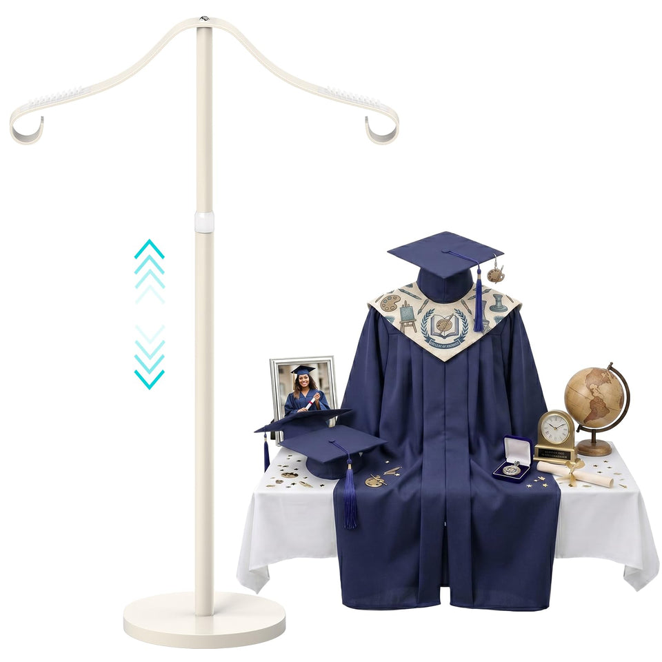 Goodniu display stand base white offers stable support for shirts.