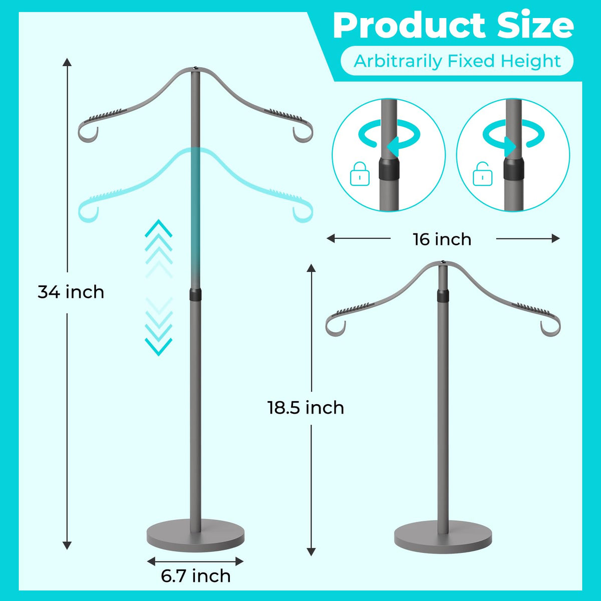 Goodniu non-slip base keeps hanger display stable for busy hours