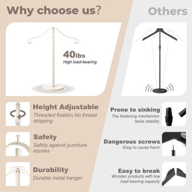 Goodniu adjustable-height torso stand clearly presents shirts for retailers.