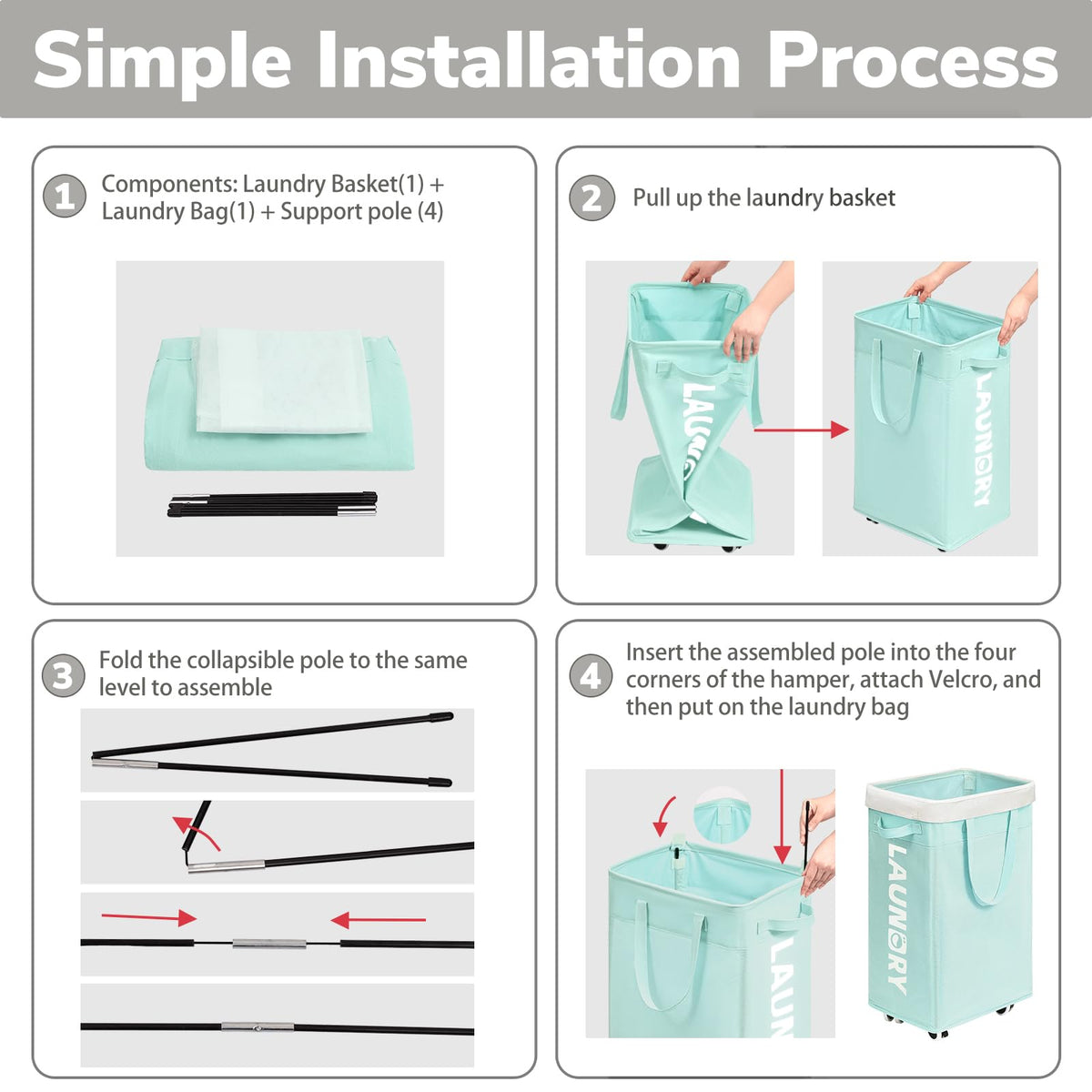 Goodpick collapsible laundry hamper demonstrates space-saving design for small spaces