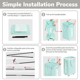 Goodpick collapsible laundry hamper demonstrates space-saving design for small spaces