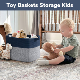 Goodpick cotton rope basket adds soft texture to living room décor