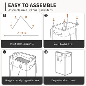 Goodpick basket ships ready to assemble and folds flat for space-saving storage