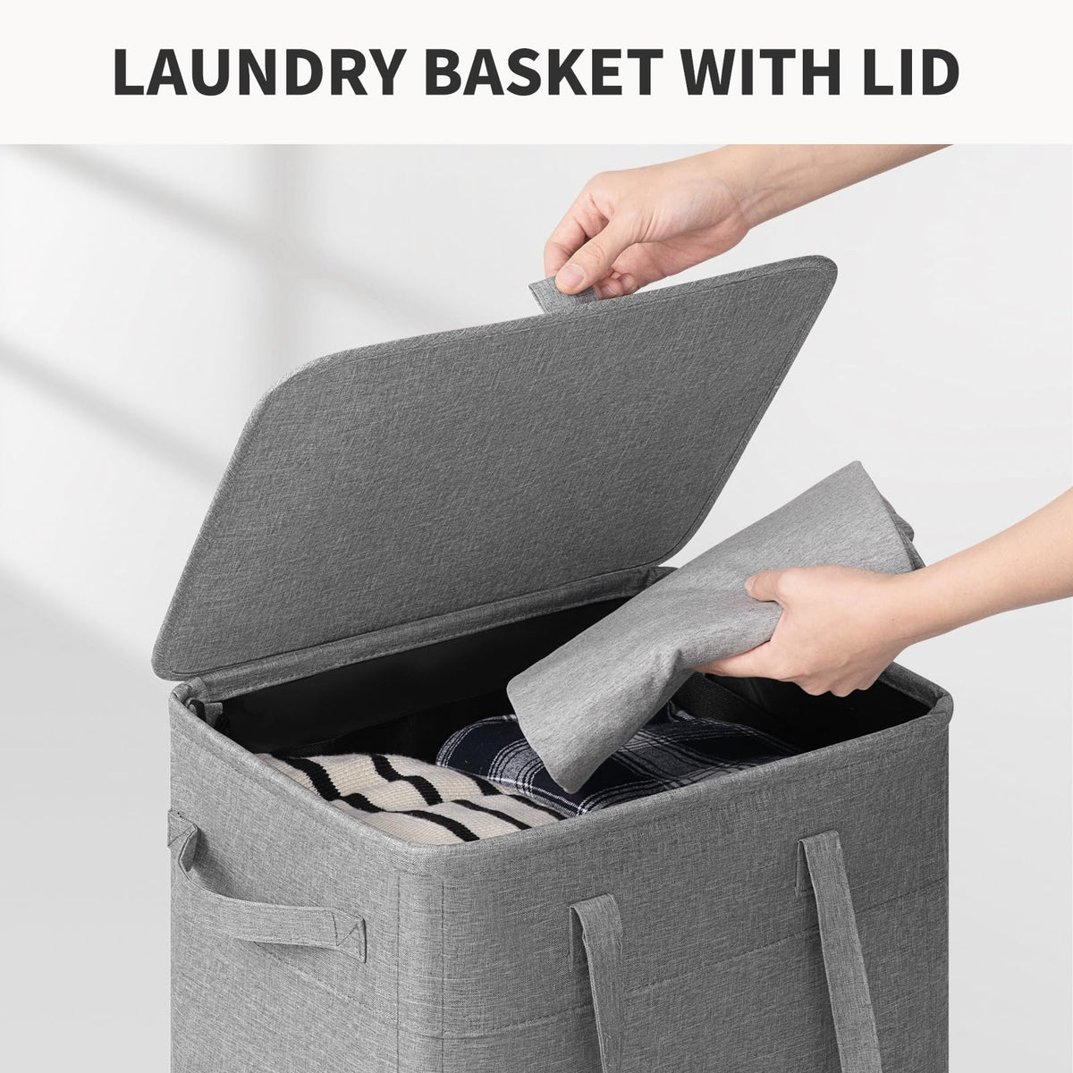 Goodpick 75L capacity holds a week's laundry for a family or individual