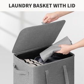 Goodpick 75L capacity holds a week's laundry for a family or individual