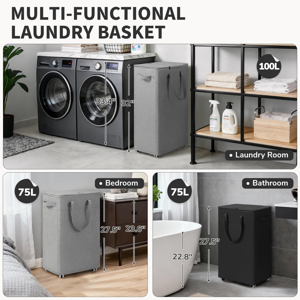 Goodpick basket for towels, toys, or bedding in bathroom or bedroom