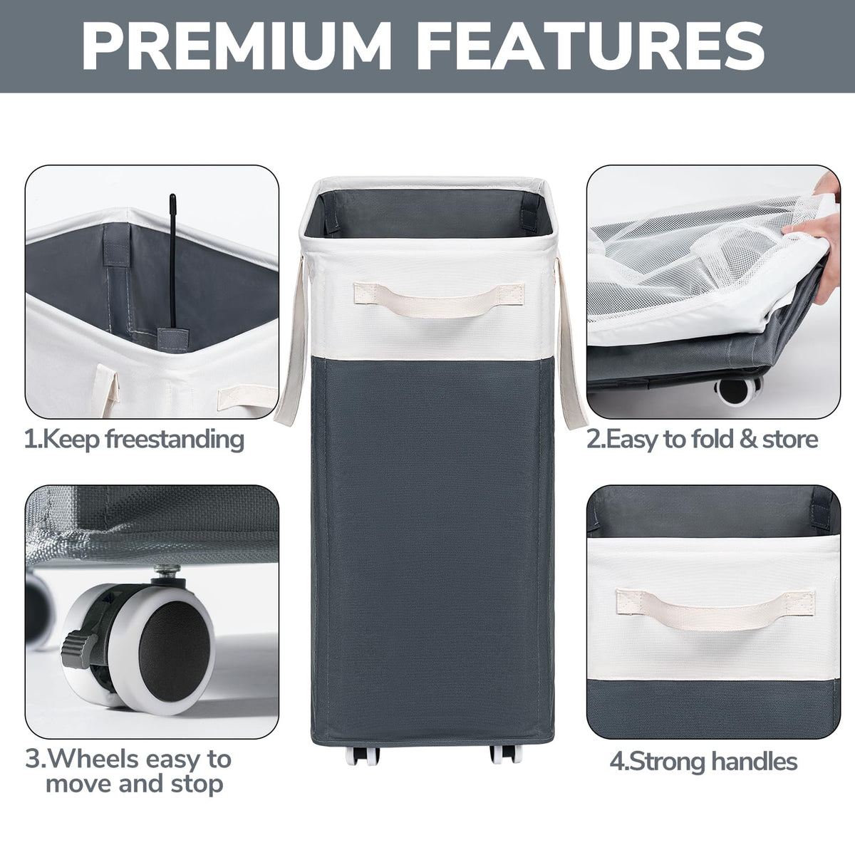 Removable inner mesh bag from Goodpick basket for easy cleanup.