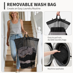 Goodpick basket with removable wash bag for simple loading and machine washing