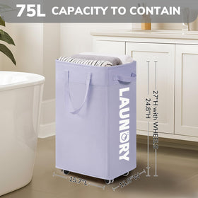 Goodpick Laundry Basket with Removable Wash Bag shows easy bag removal for sorting and washing.