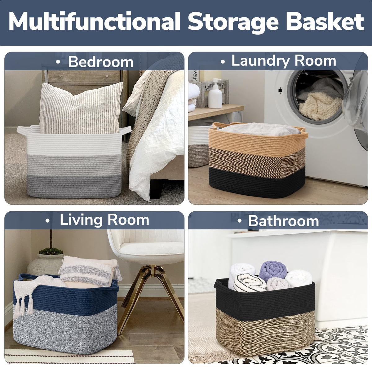 Goodpick multiuse basket for organizing books, toys, and supplies