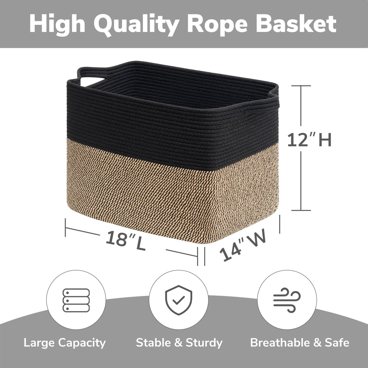 Goodpick basket for blankets keeps living spaces tidy and organized