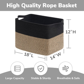 Goodpick basket for blankets keeps living spaces tidy and organized