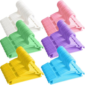 GoodtoU 100-pack baby hangers, front view, ideal for neat nursery closet organization