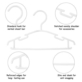 GoodtoU baby hangers with notched shoulders prevent strap slippage and keep outfits aligned.