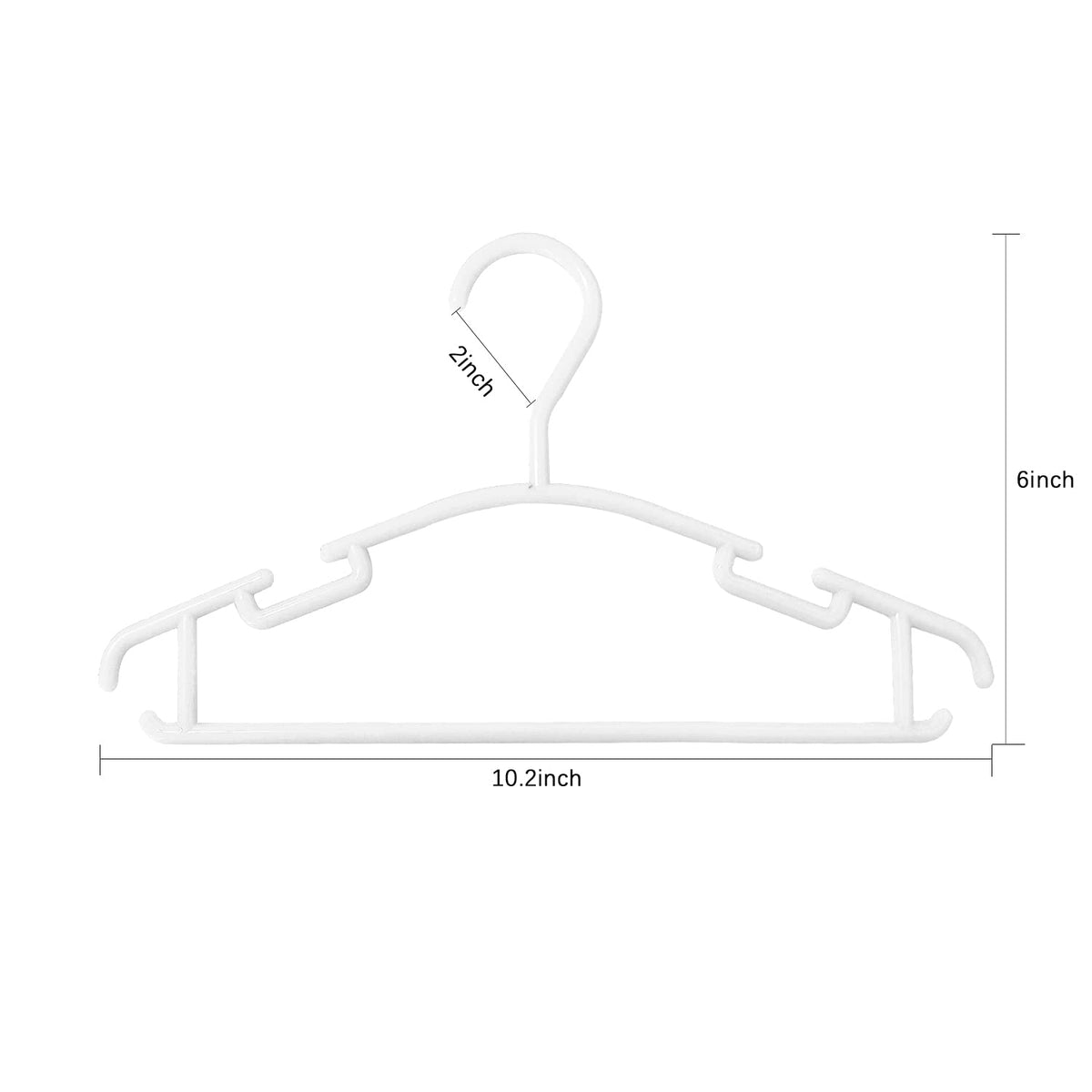 GoodtoU hanger with slip-resistant design to prevent clothes from sliding off.