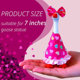 GOOSEEVE 7-inch desk goose Easter skirt for bright spring decor.